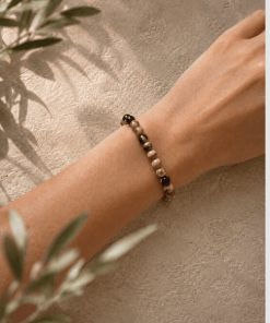 Alternative view of Pulsera Jaspe Cebra Australiano – 8mm