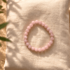 Pulsera Cuarzo Rosa- 8mm